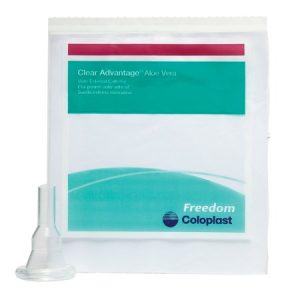 Male External Catheter Freedom Clear® Self-Adhesive Strip Vinyl Medium - Box of 100