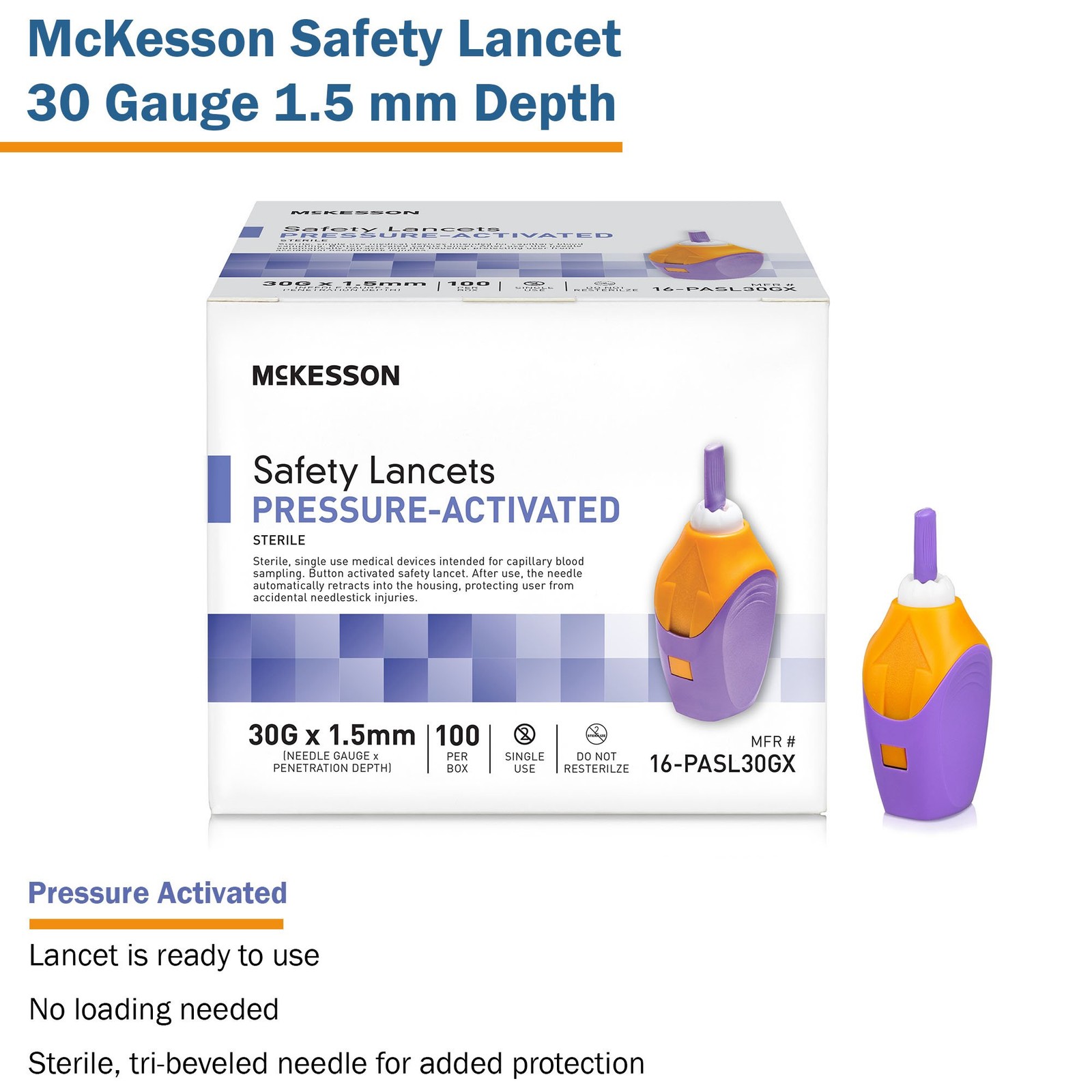 mckesson safety lancet 30 - image 3
