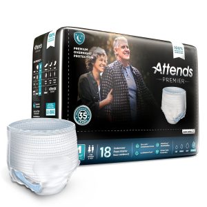 absorbent underwear attends premier