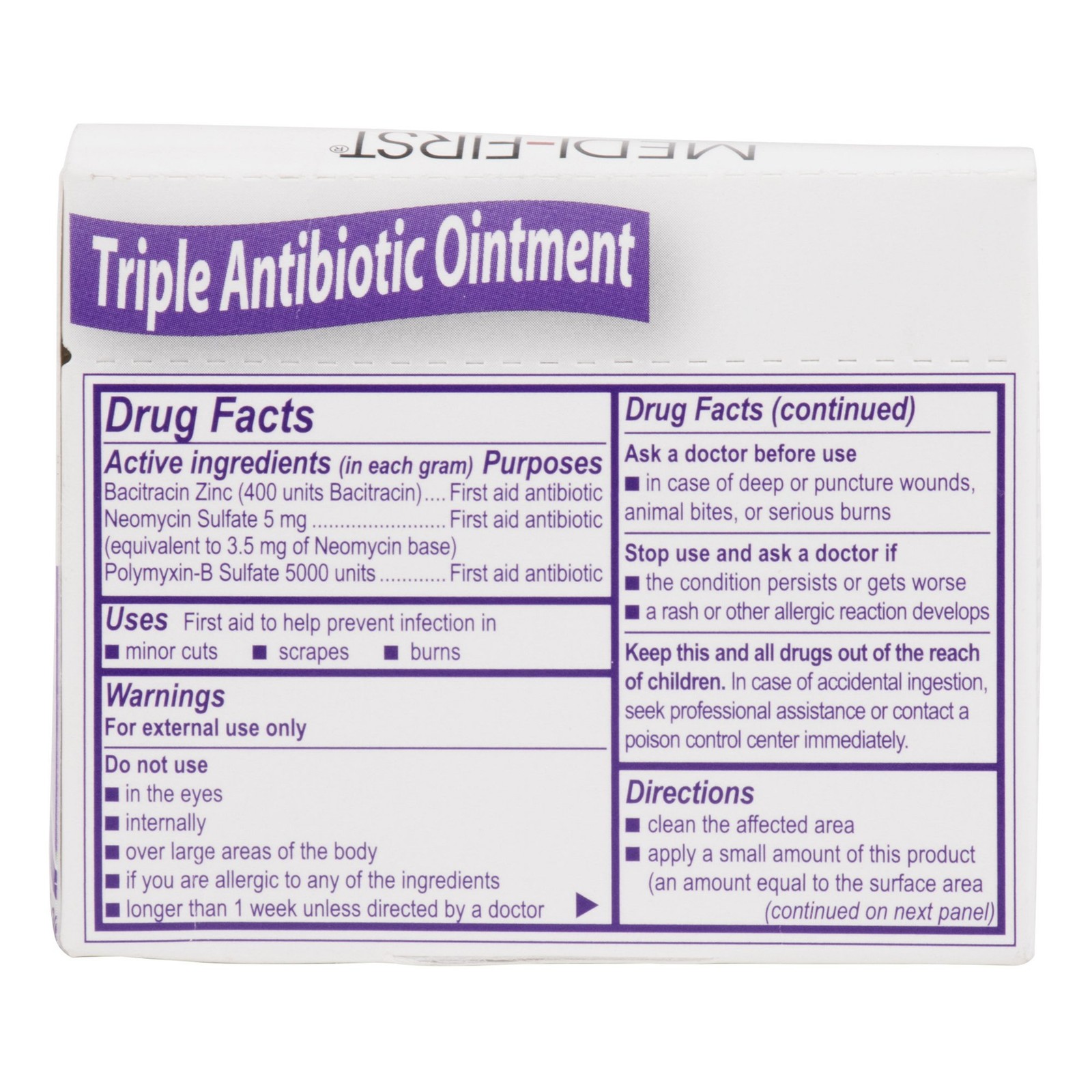 first aid antibiotic bacitracin - image 2