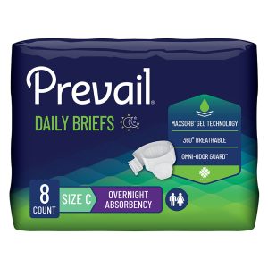 Incontinence Brief Prevail® Bariatric Adult Bariatric Size C Unisex Disposable Heavy Absorbency