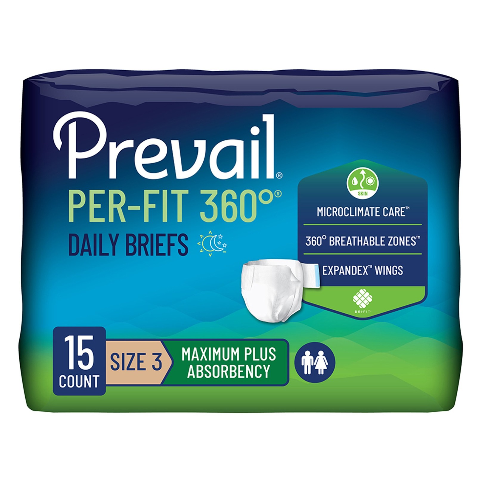 incontinence brief prevail per