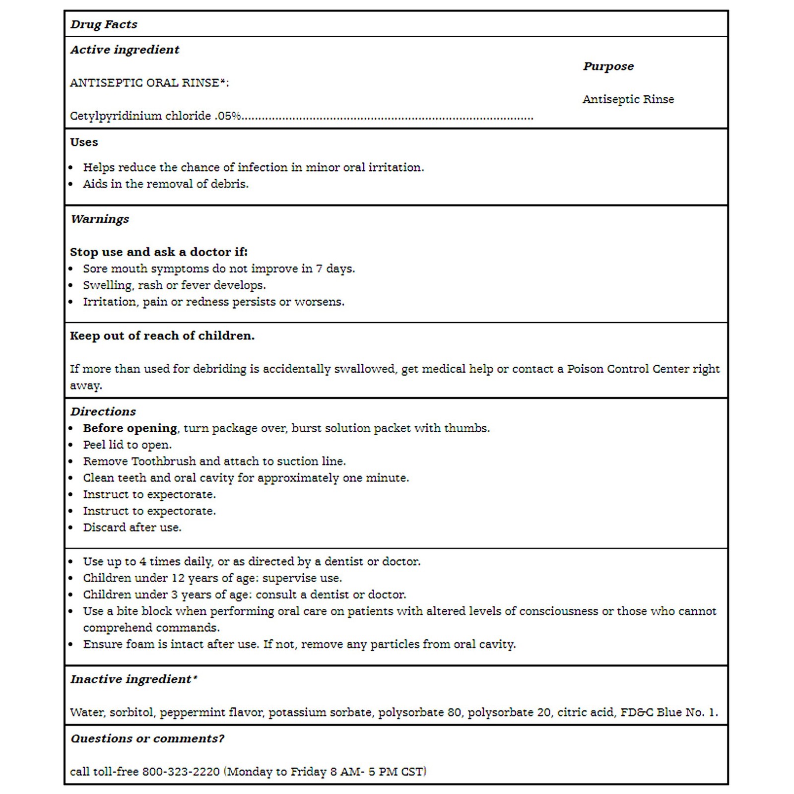 oral swab toothette plus - image 2
