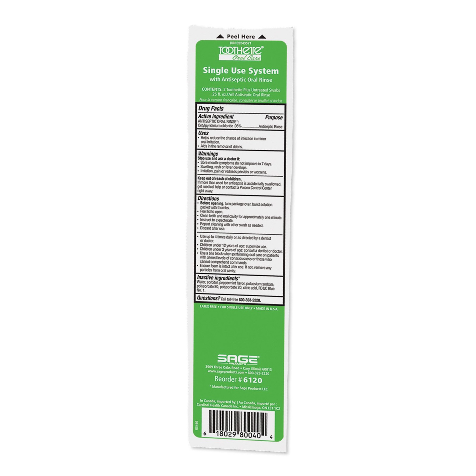 oral swab toothette plus - image 5